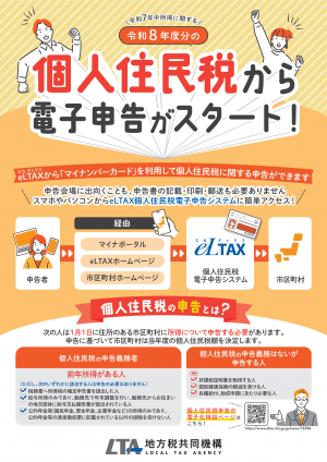 個人住民税電子申告リーフレット1